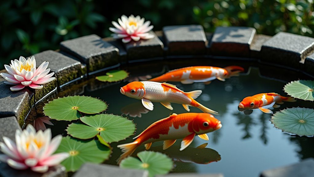 serene water garden design