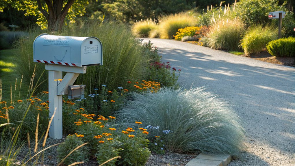 blend grasses and flowers