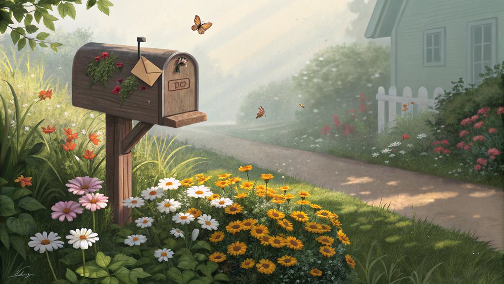 charming flower bed design