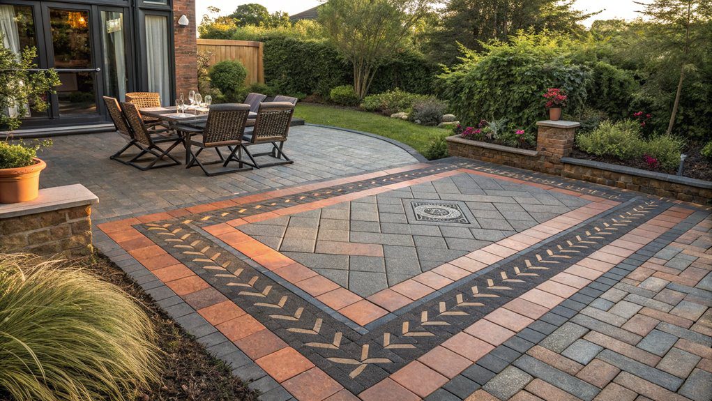 distinctive border design layers