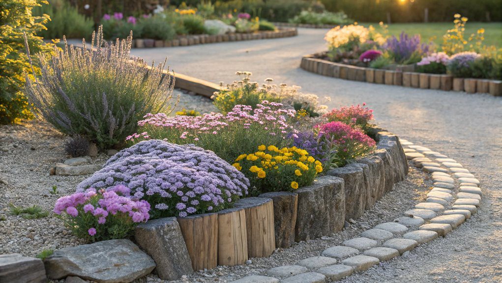 natural materials for edging