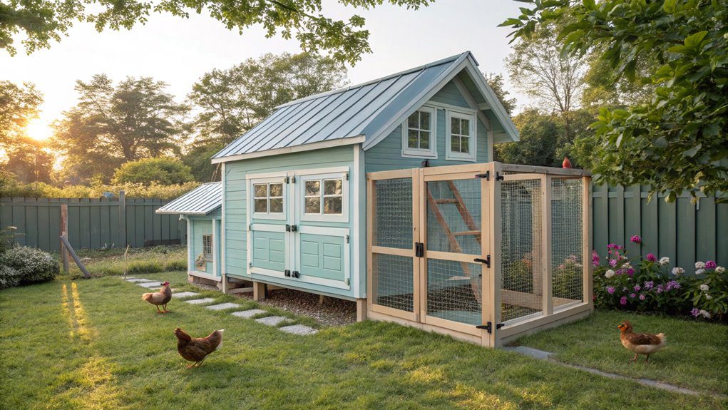 portable running and coop
