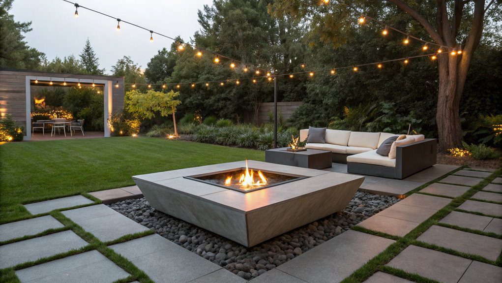 stylish outdoor centerpiece design
