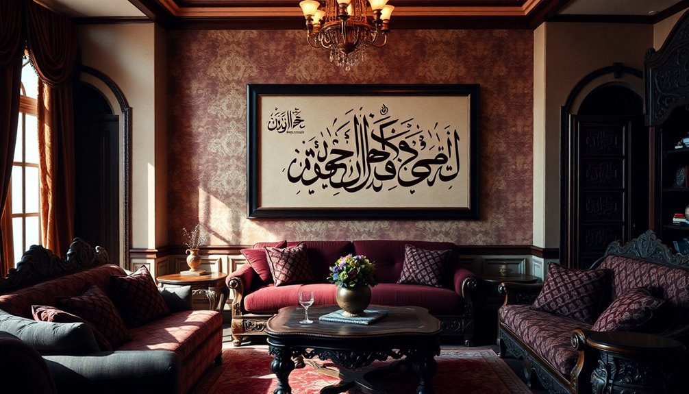 arabic calligraphy artistic display