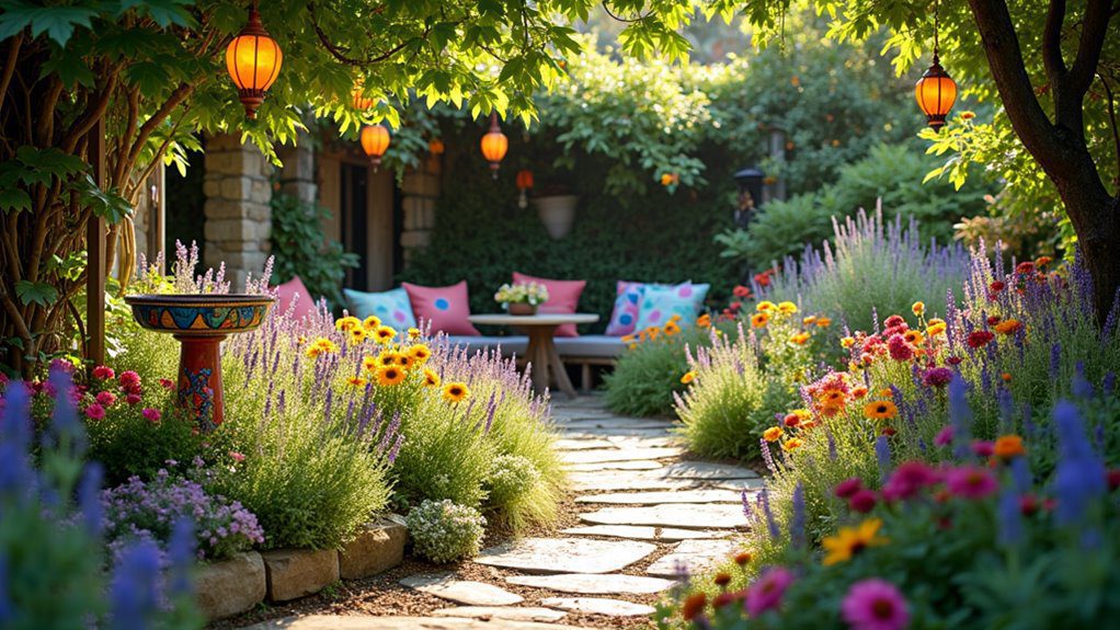 bohemian inspired outdoor spaces