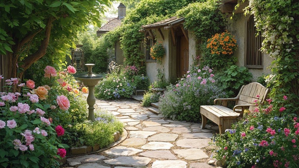 charming floral outdoor retreat