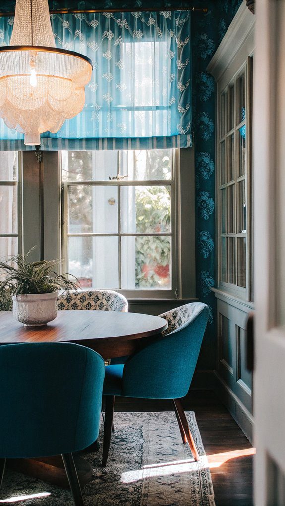 charming retro dining space