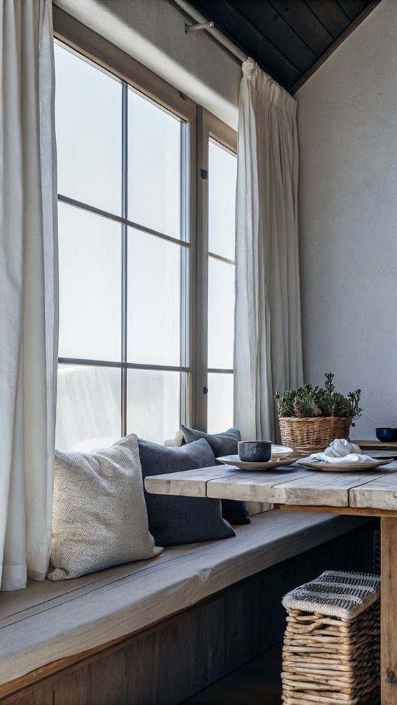 comfortable reading corner
