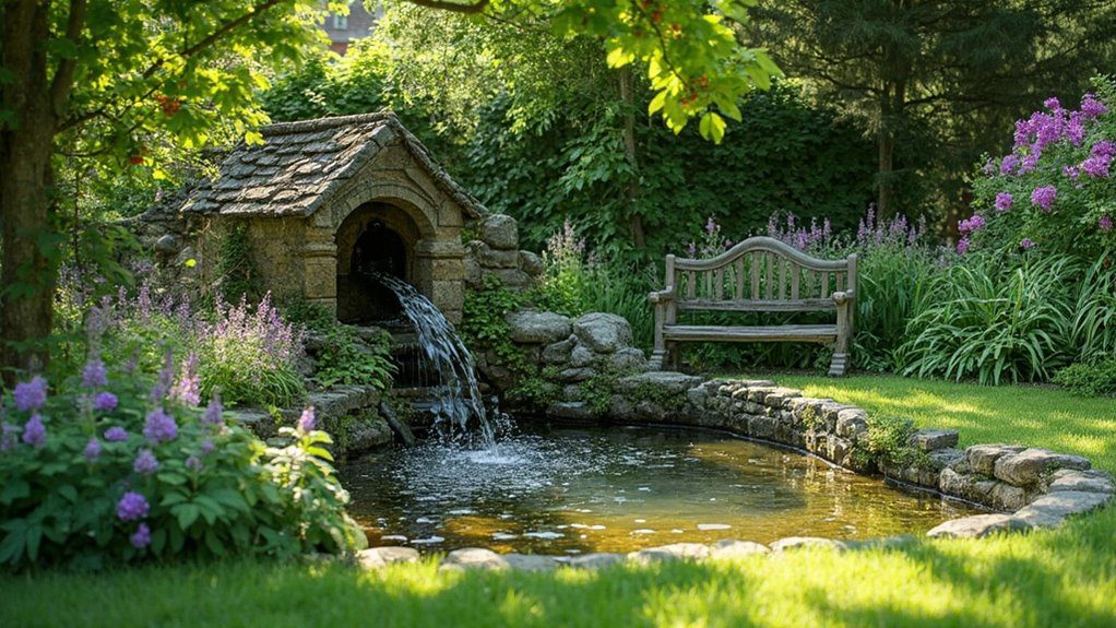 create a tranquil water feature