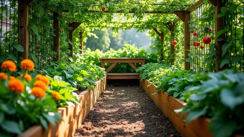 creative vegetable garden layouts