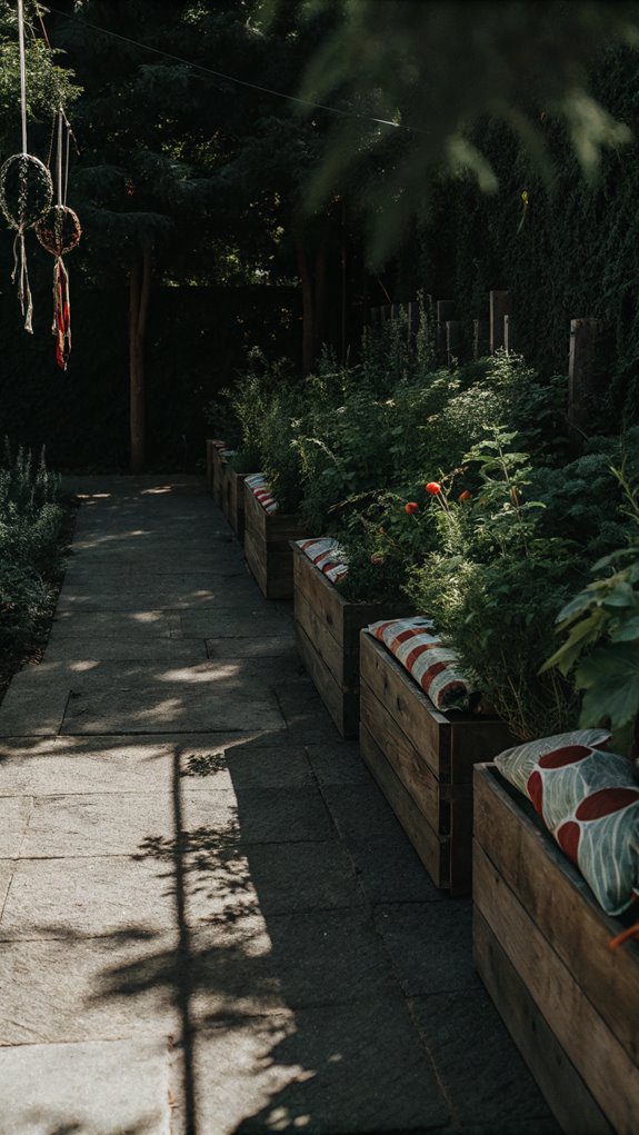 diverse herbs and edibles