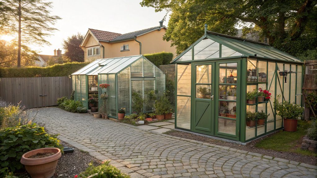 garden shed with glasshouse