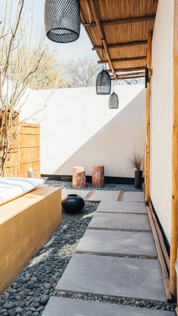 incorporate a serene fountain