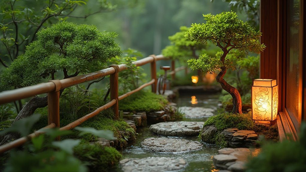 lanterns create soft ambiance