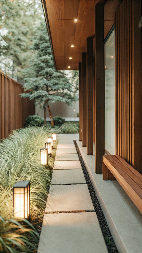 pathways and lighting installation