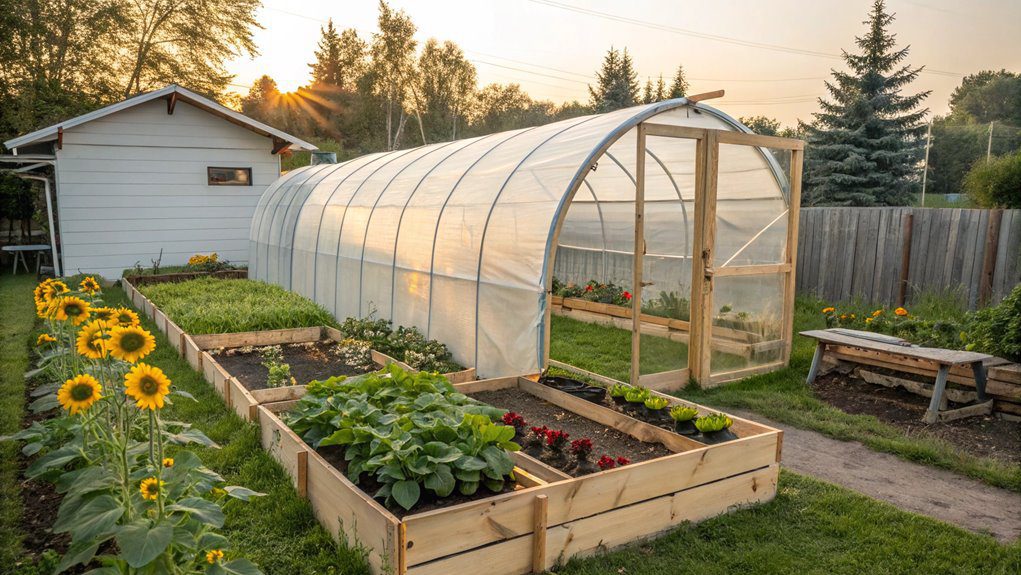 protected plant growing structure