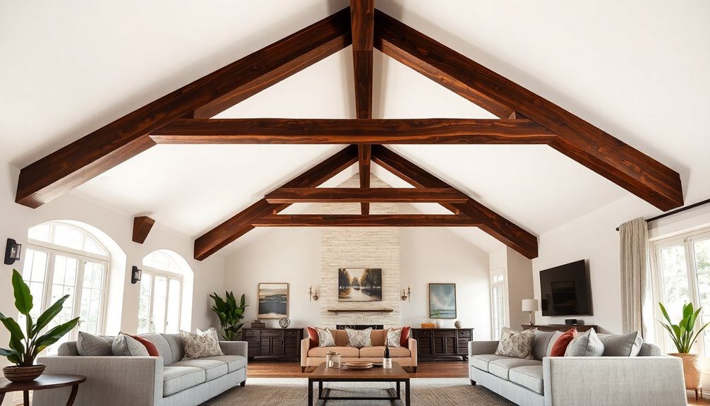 rustic charm with beams