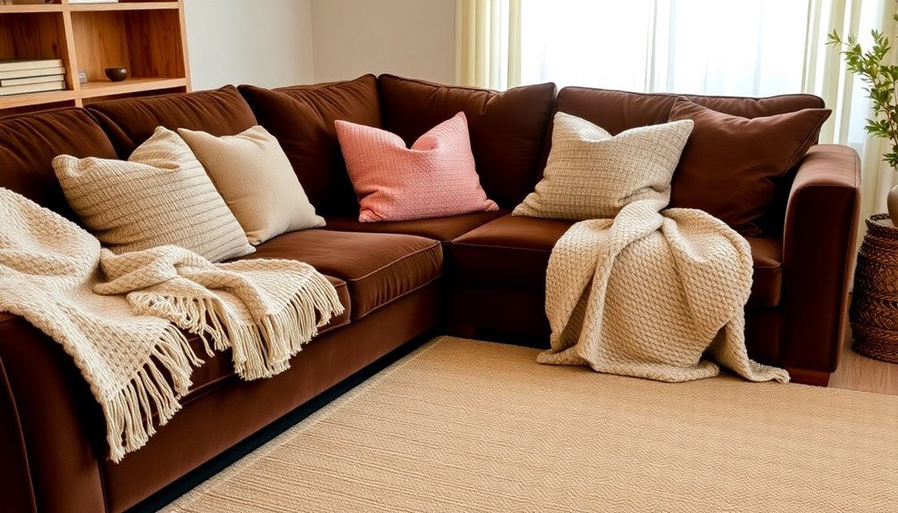 soft beige textile layers