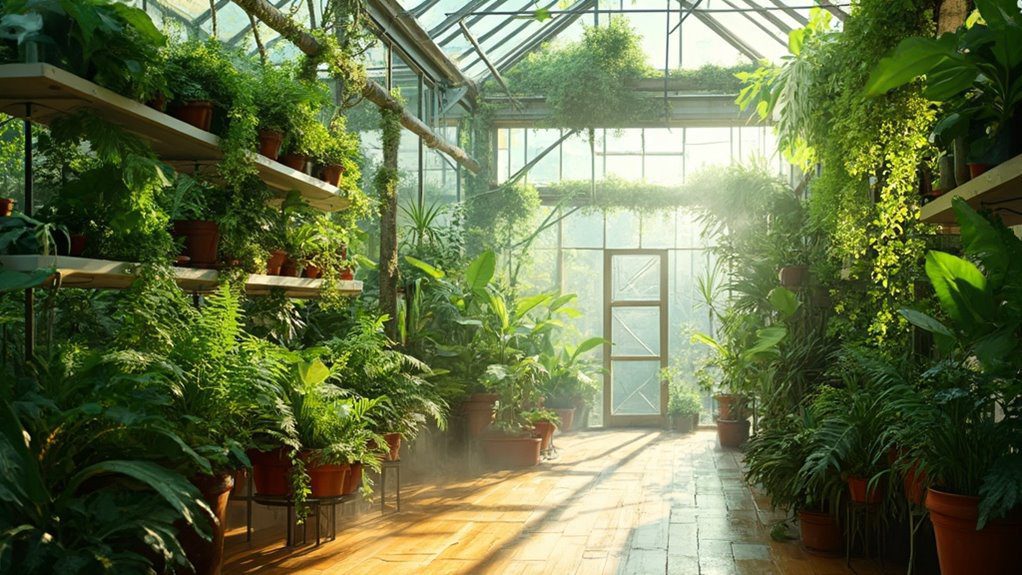 space saving plant display