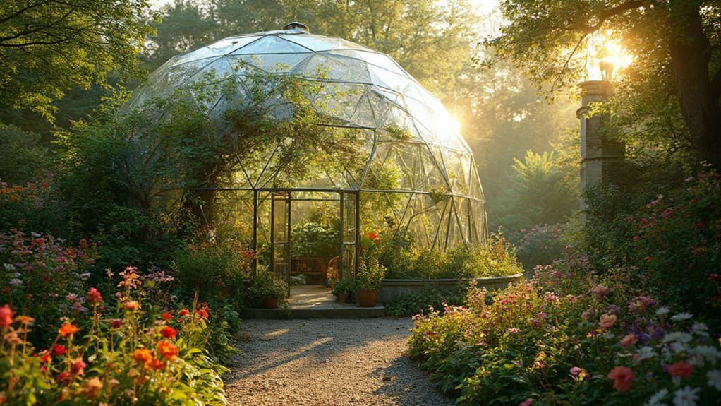 spherical garden structure design