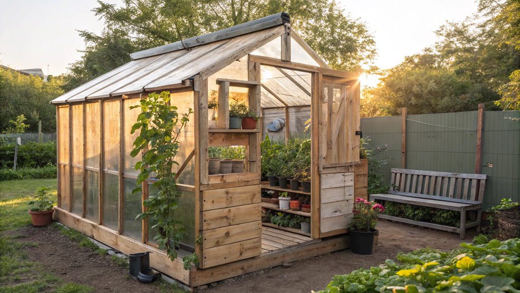 sustainable wooden plant structure