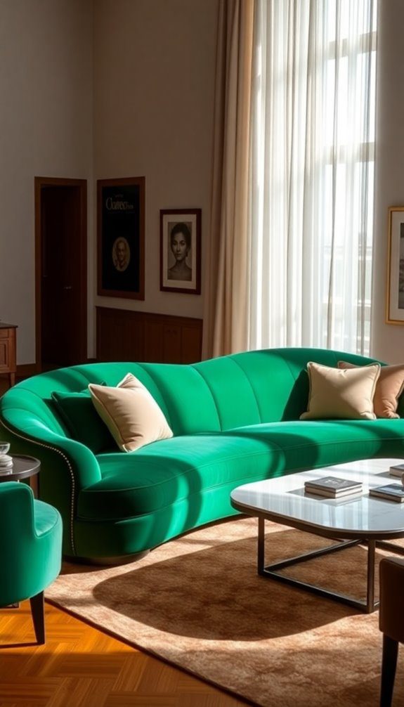 unique curved sofa designs
