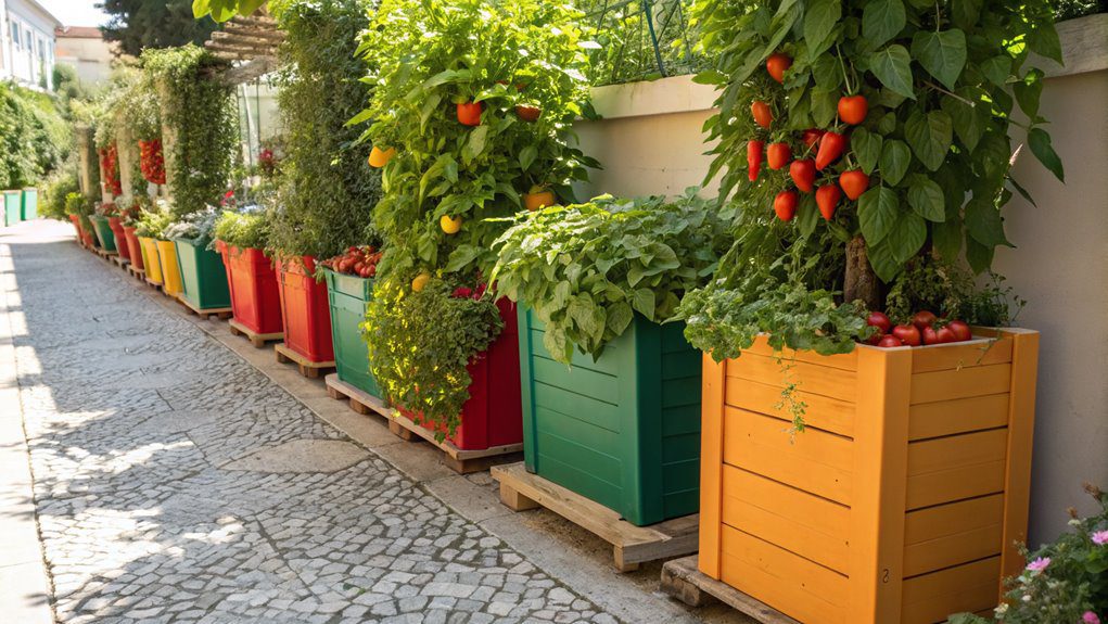 urban gardening in containers