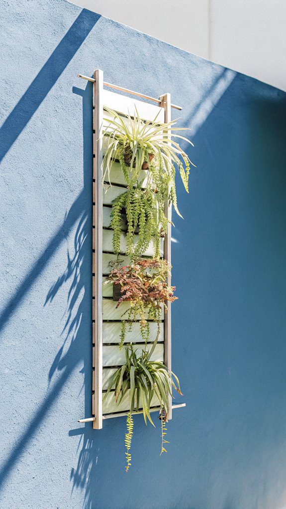 vertical gardening methods employed