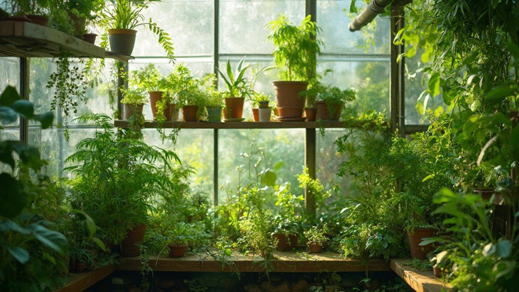 vertical plant cultivation space