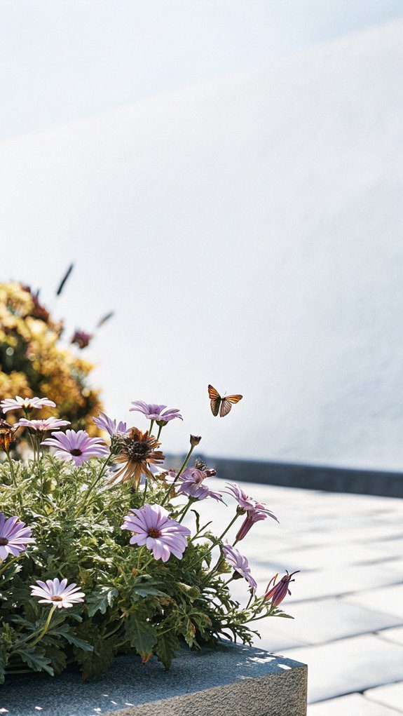 vibrant blooming garden display