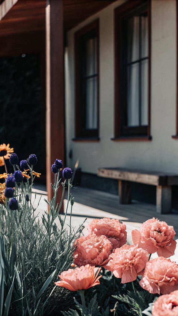 vibrant hues and materials