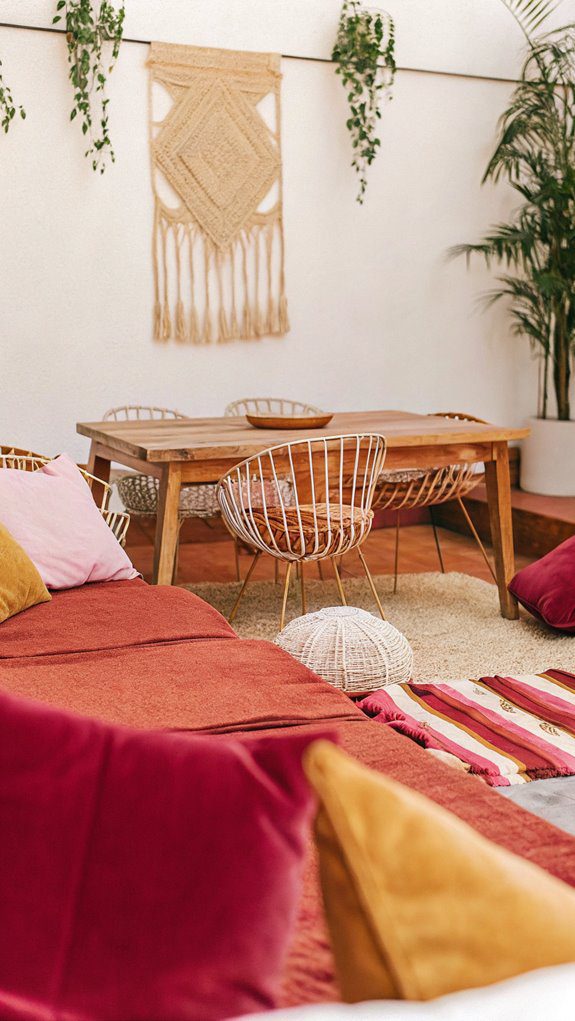 warm inviting fabric combinations