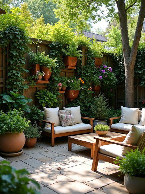 add vertical garden features