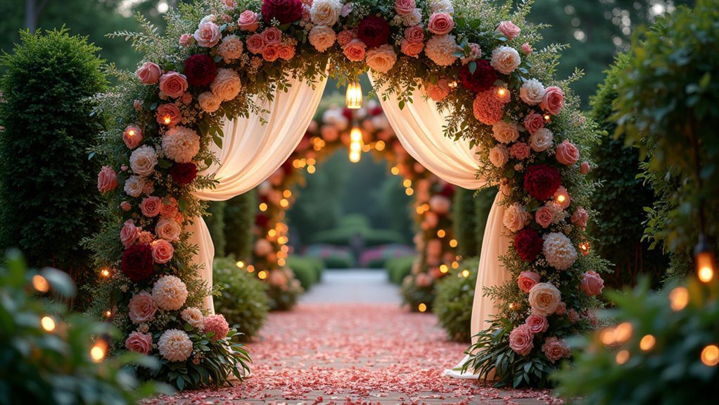 blooming decorative entranceways