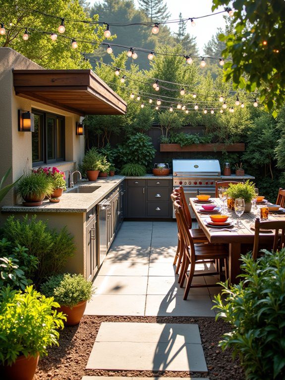 build a backyard kitchen