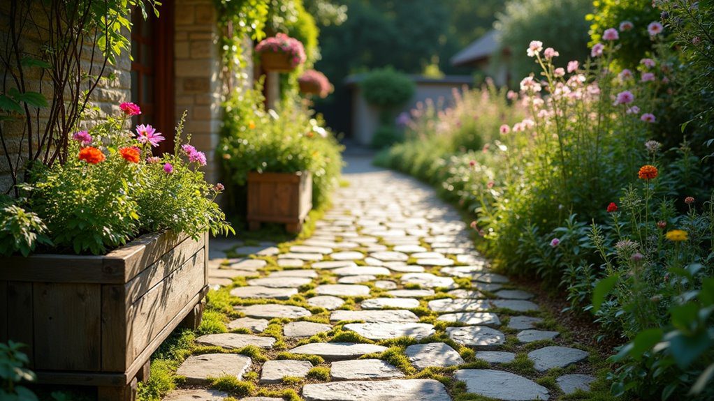charming cobblestone pathways await