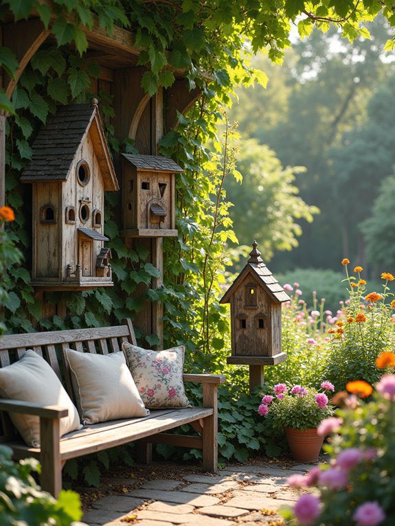 charming rustic bird habitats