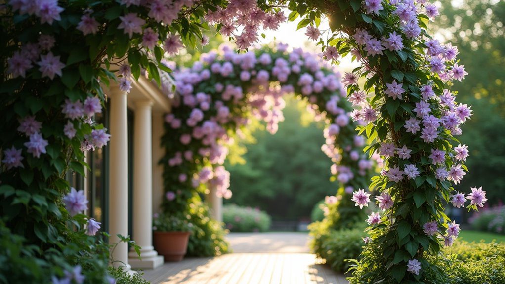 chic garden support structures