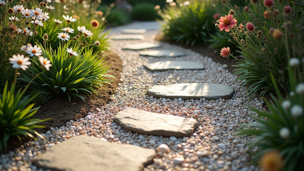coastal inspired garden walkways