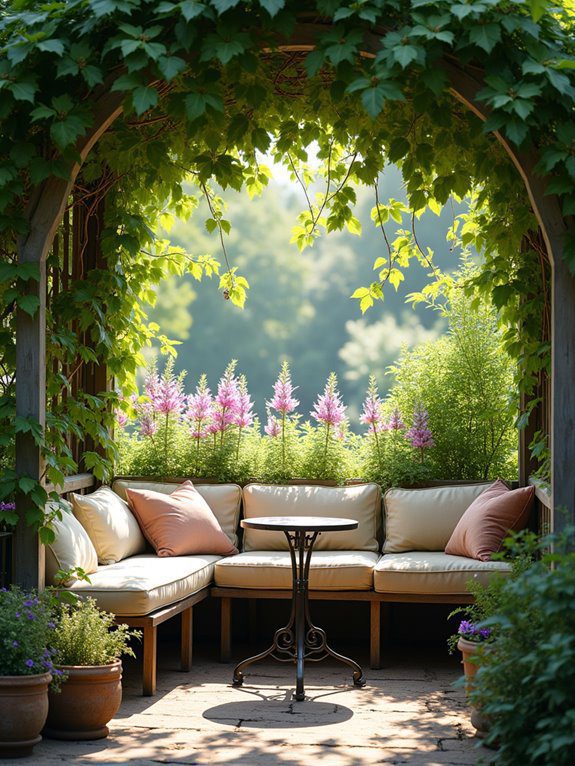 comfortable outdoor gathering space