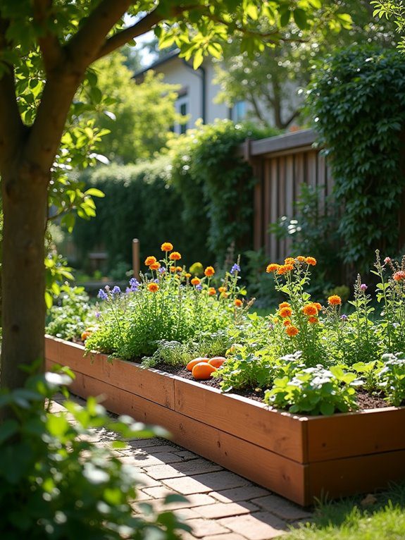 construct elevated planting area
