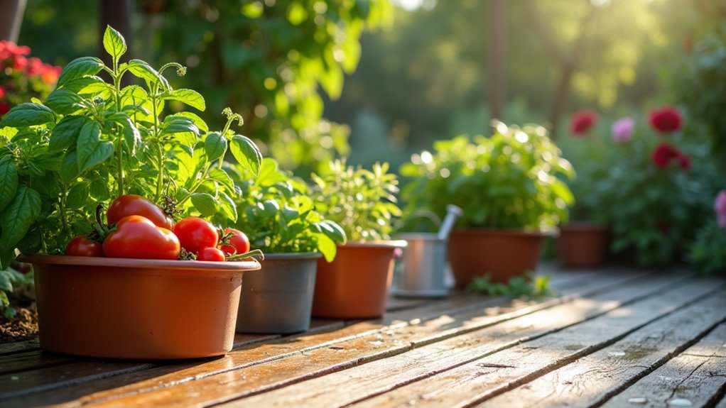 container garden watering methods