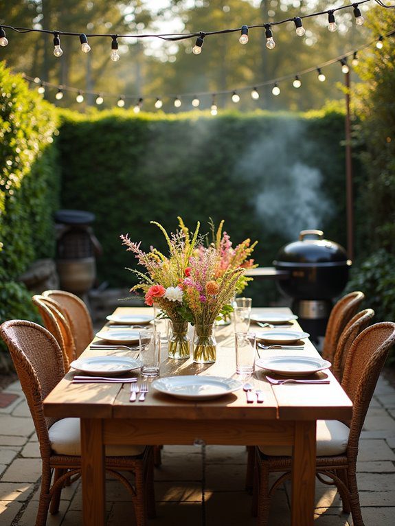 cozy al fresco dining