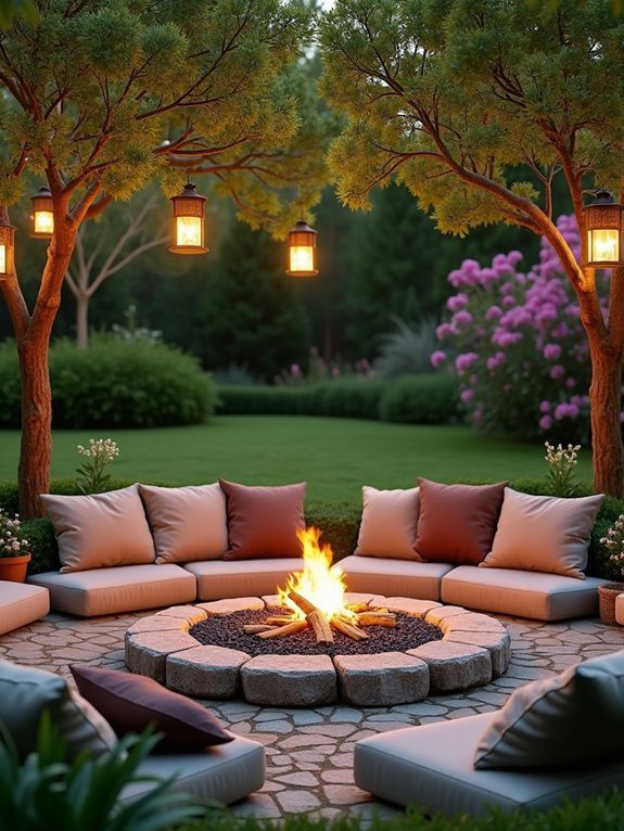 cozy outdoor relaxation space