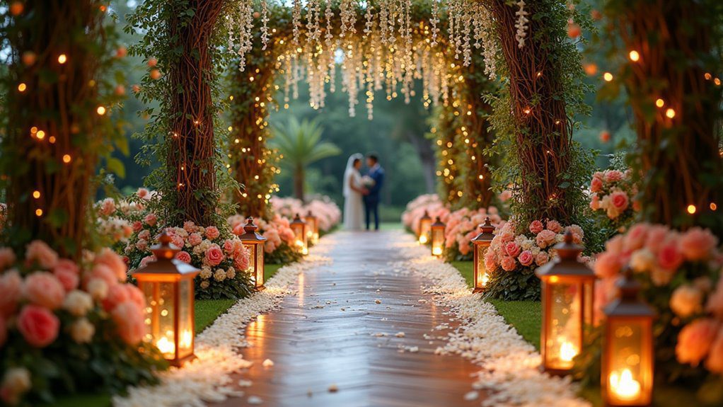 creative wedding pathway designs