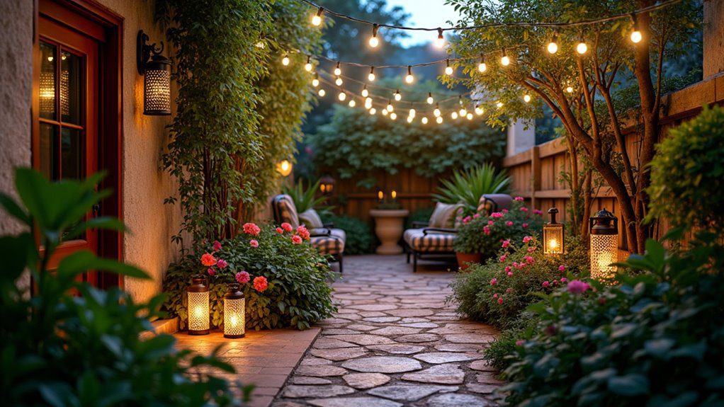 garden lighting ambiance enhancement