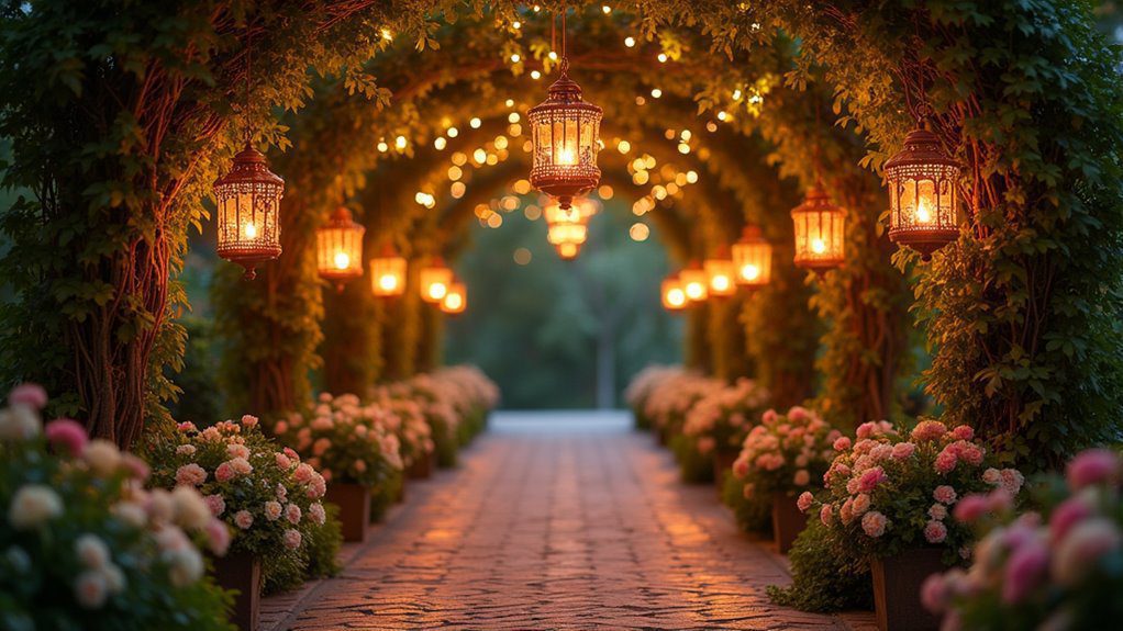 glowing lights in celebration
