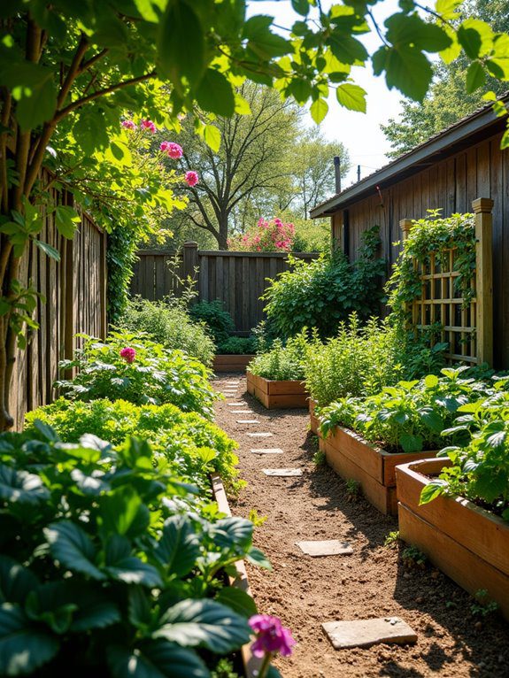 growing food in gardens