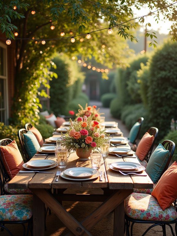 inviting al fresco dining