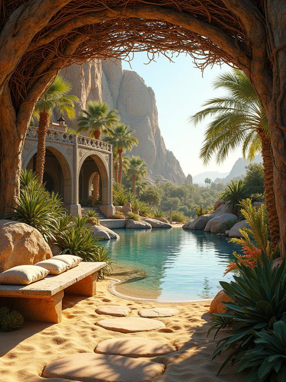 lush refuge in desert